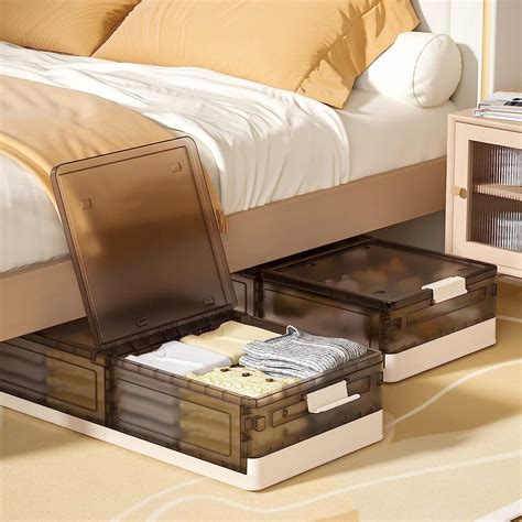 40in long steel storage box underbed|4.5 inch under bed storage.